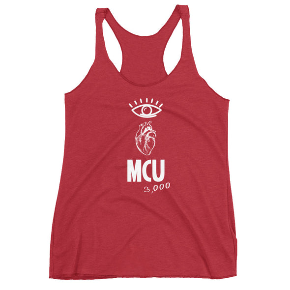 Eye Heart MCU 3,000 Women's Racerback Tank