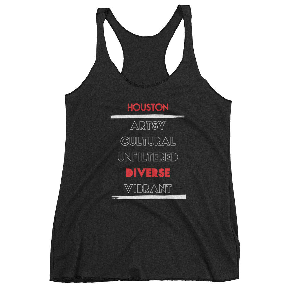 The 5 Facet's of Houston Ladies Racerback Tank