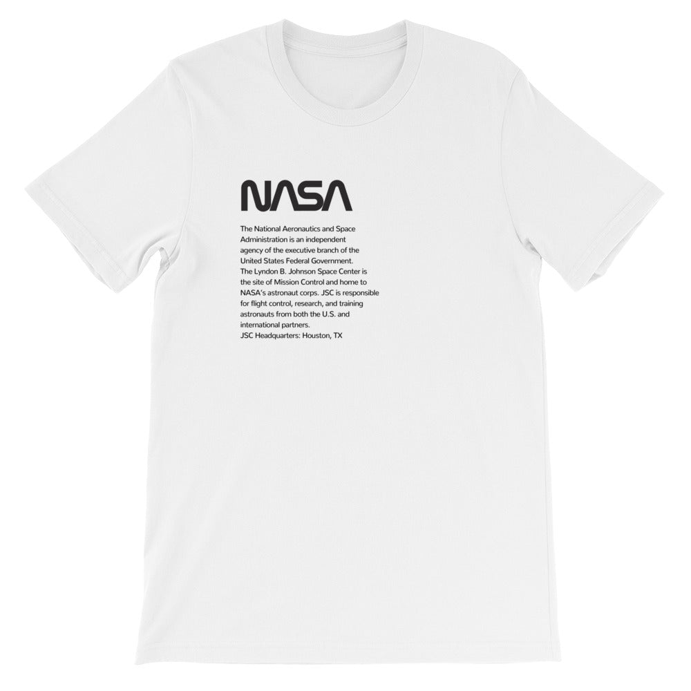 NASA JSC Unisex T-Shirt (black)