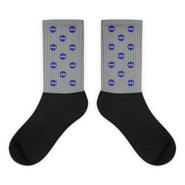 NASA Meatball Patterned Socks (silver)
