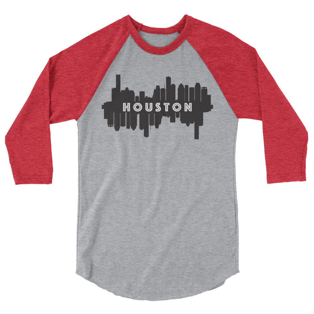 HTX City Views 3/4 sleeve raglan shirt