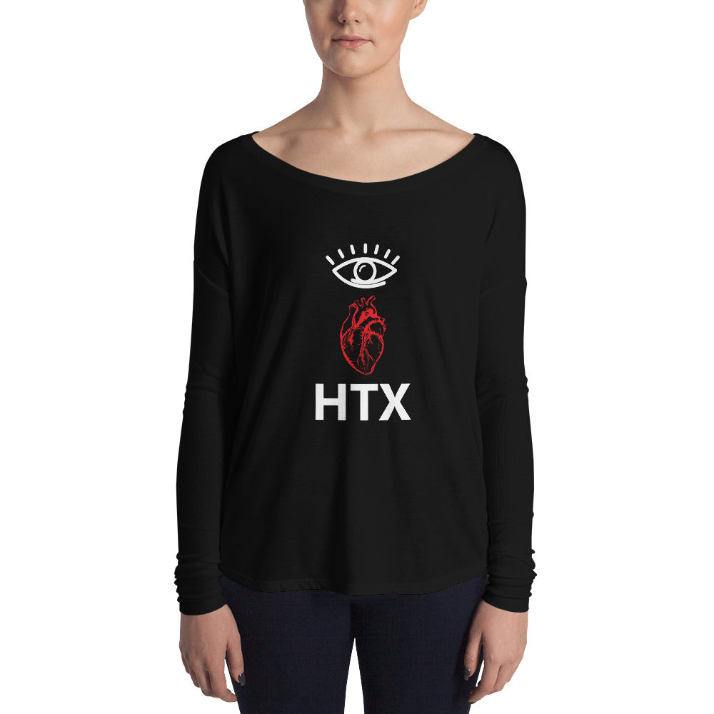 Eye Heart HTX Ladies' Long Sleeve Tee