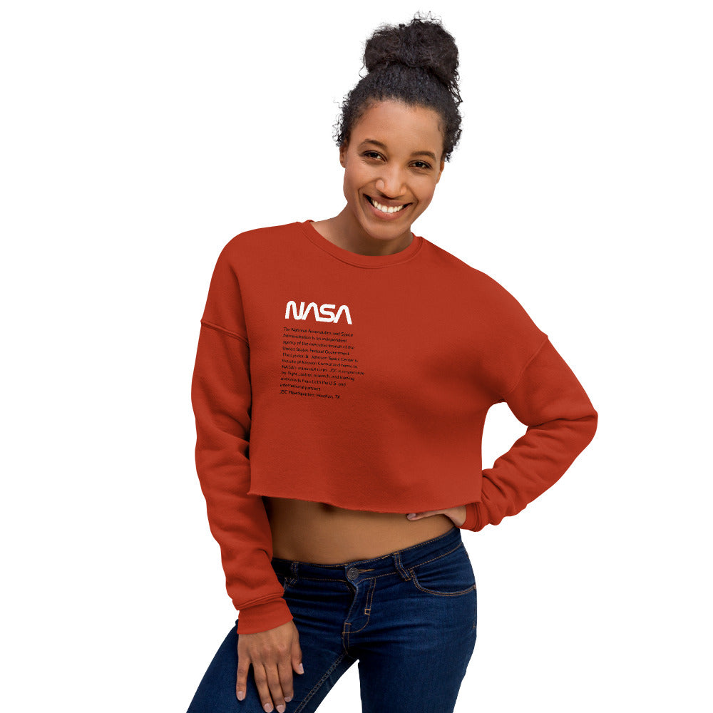 NASA JSC Crop Sweatshirt