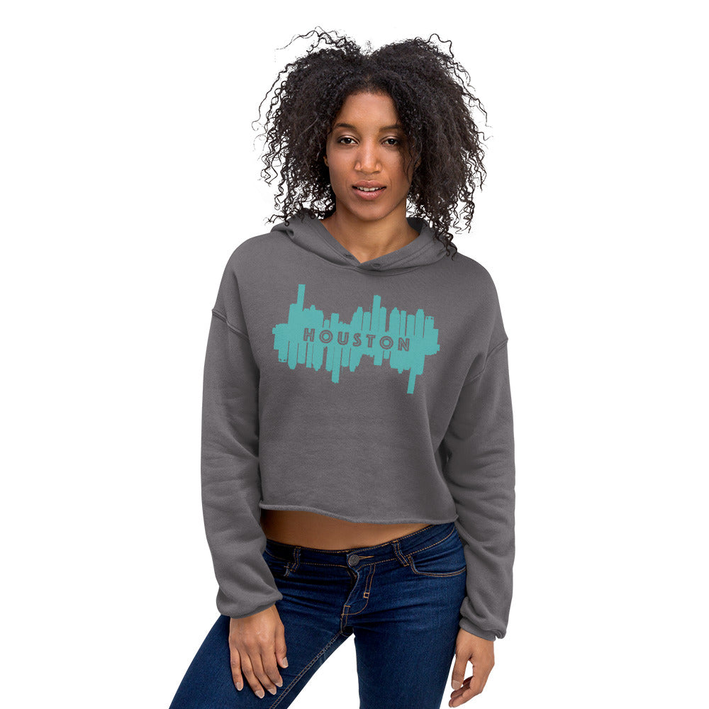 HTX City Views Crop Hoodie