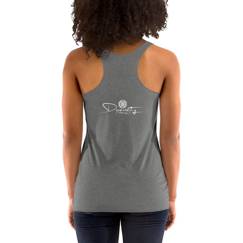 Dallas Speaks Ladies Racerback Tank