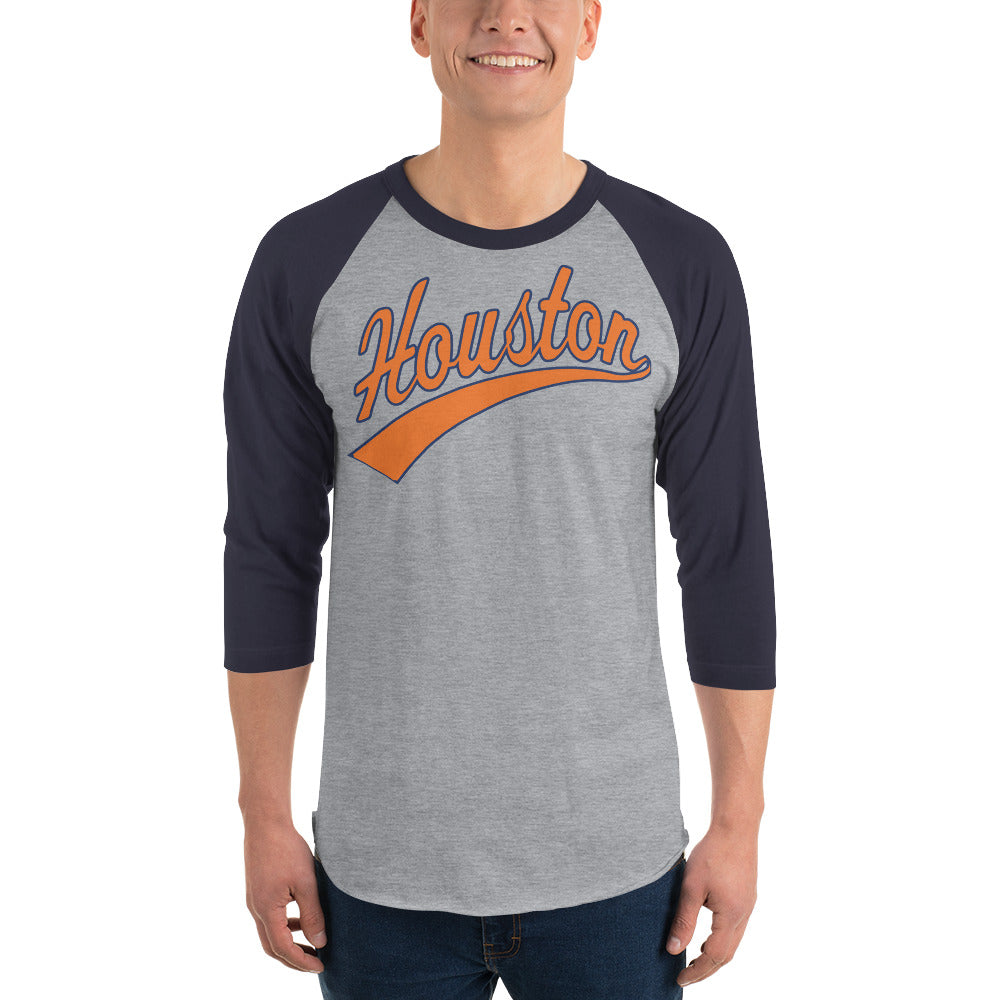 Forever Houston 3/4 sleeve raglan shirt