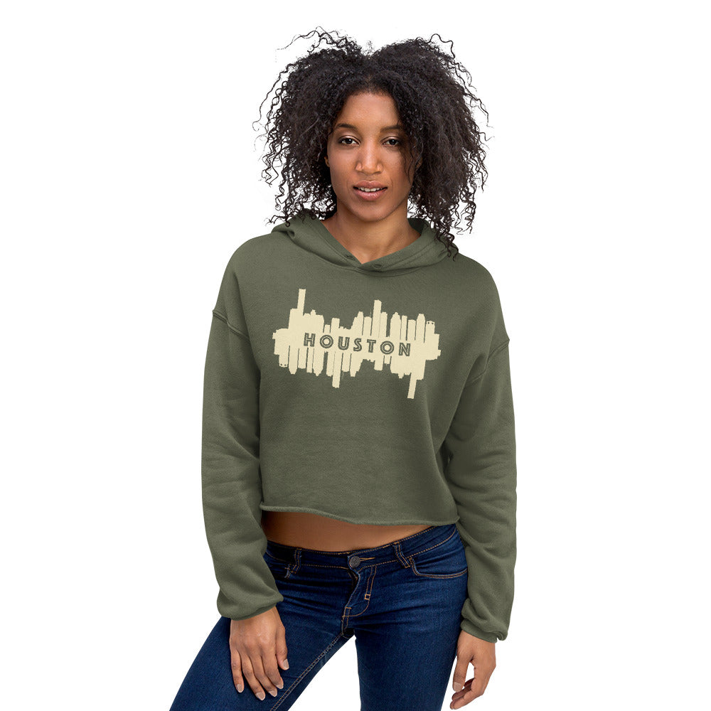 HTX City Views Crop Hoodie