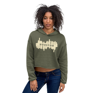 HTX City Views Crop Hoodie