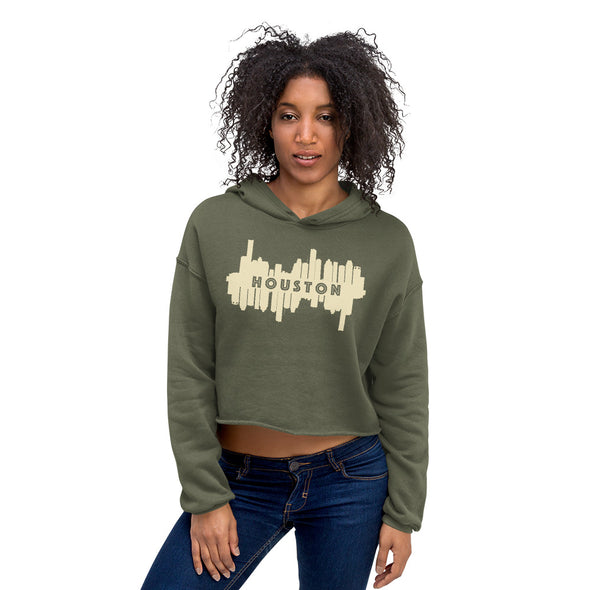 HTX City Views Crop Hoodie