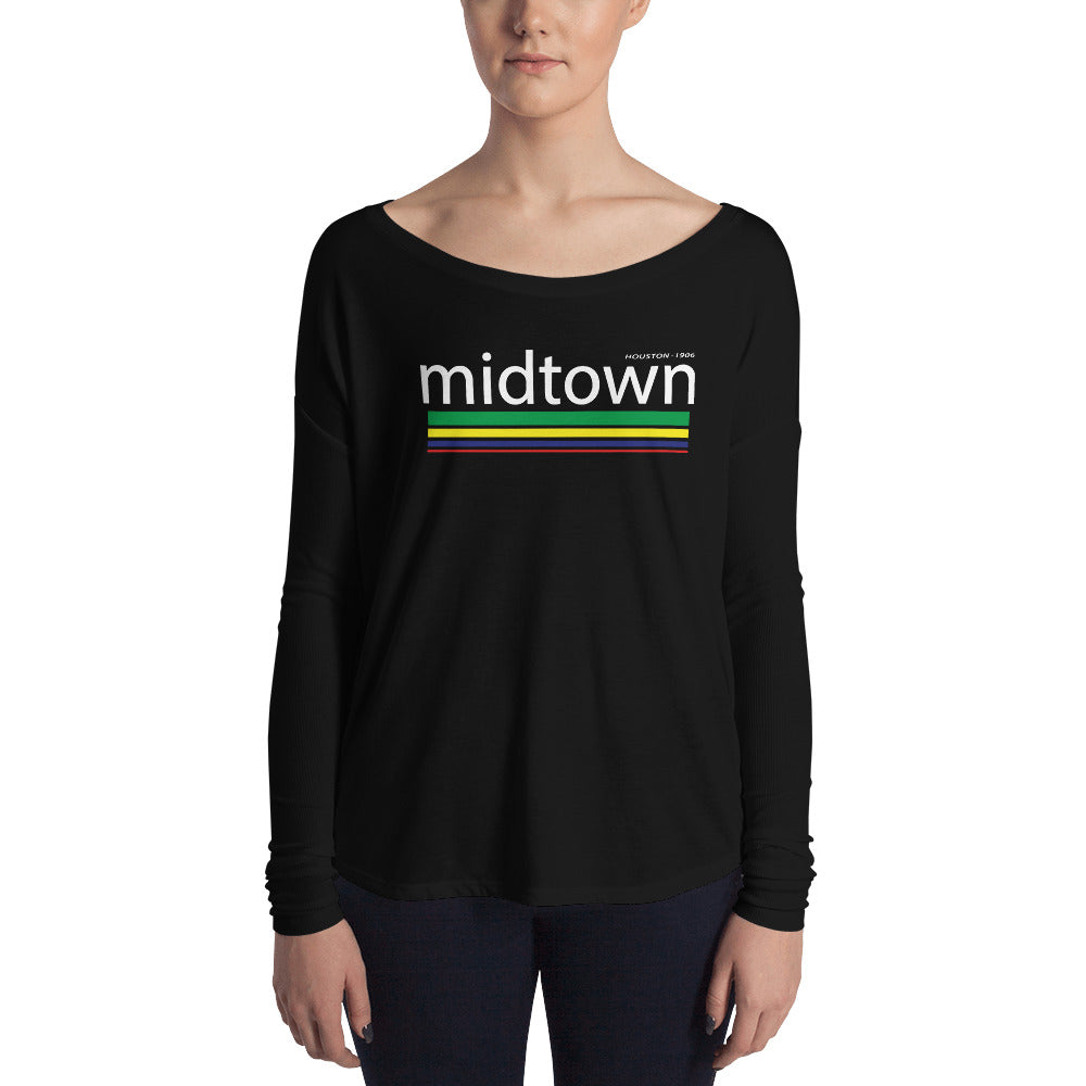 Midtown Houston Ladies' Long Sleeve Tee