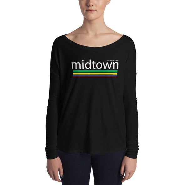 Midtown Houston Ladies' Long Sleeve Tee