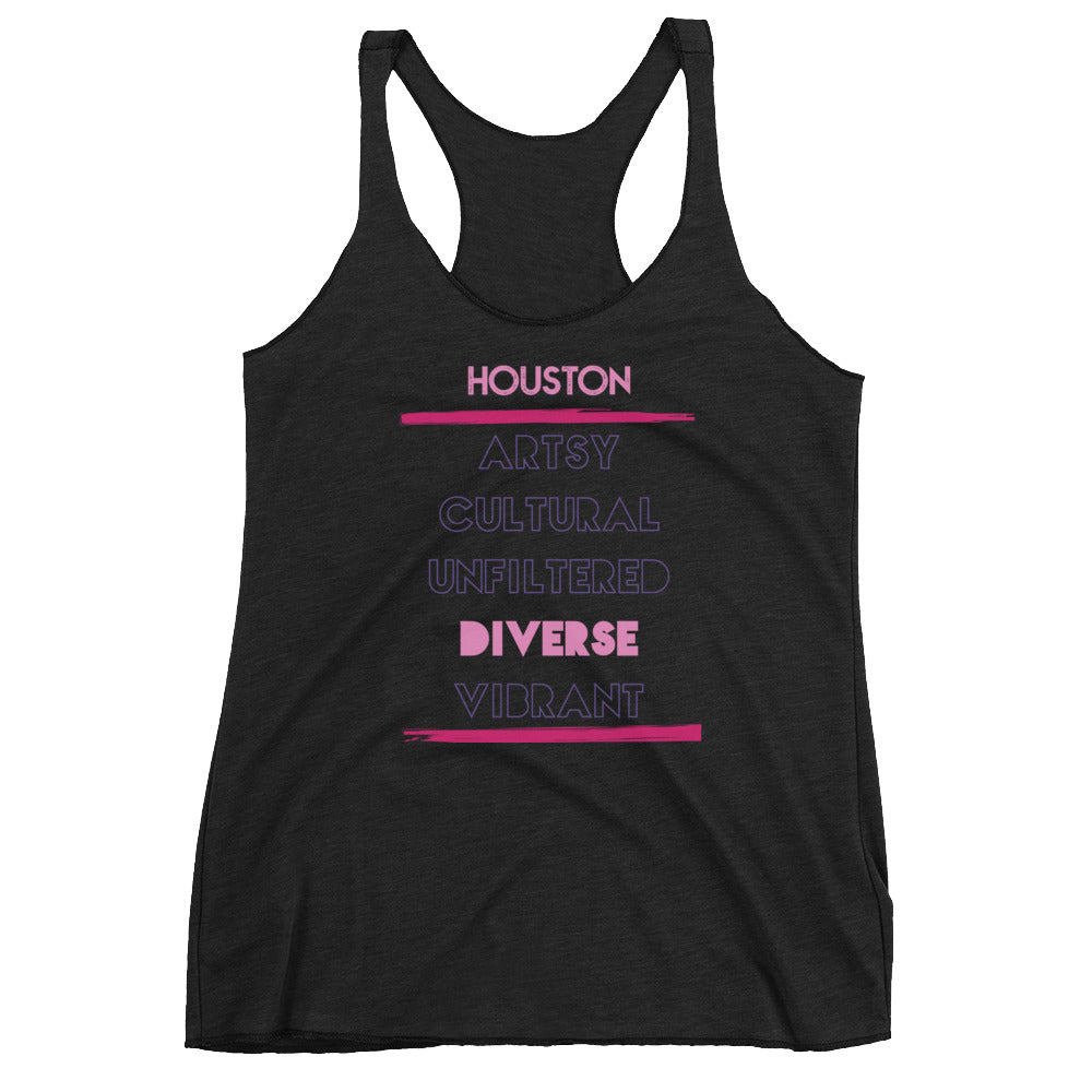 5 Facets of Houston Racerback Tank