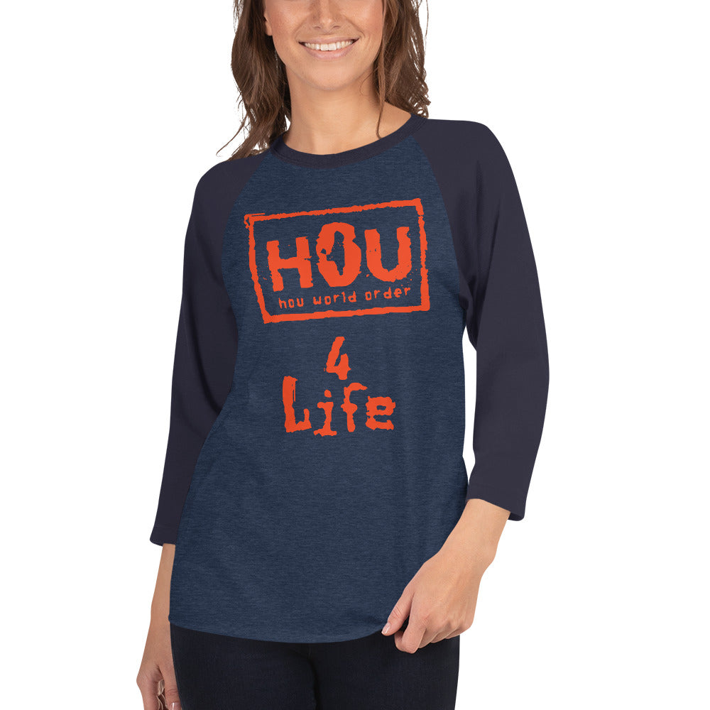 HOU World Order 4 Life 3/4  Raglan Shirt