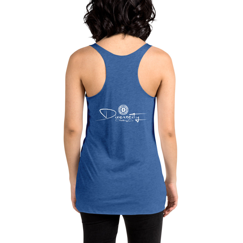 Dallas Speaks Ladies Racerback Tank