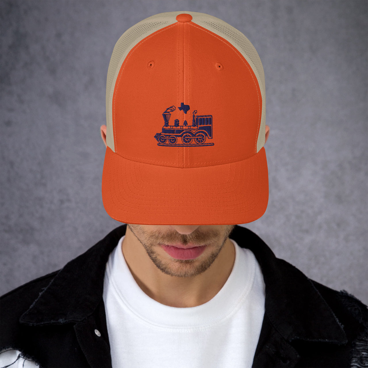 Houston Train Trucker Cap