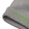 Diverscity Ribbed Knit Beanie light grey melange/kiwi