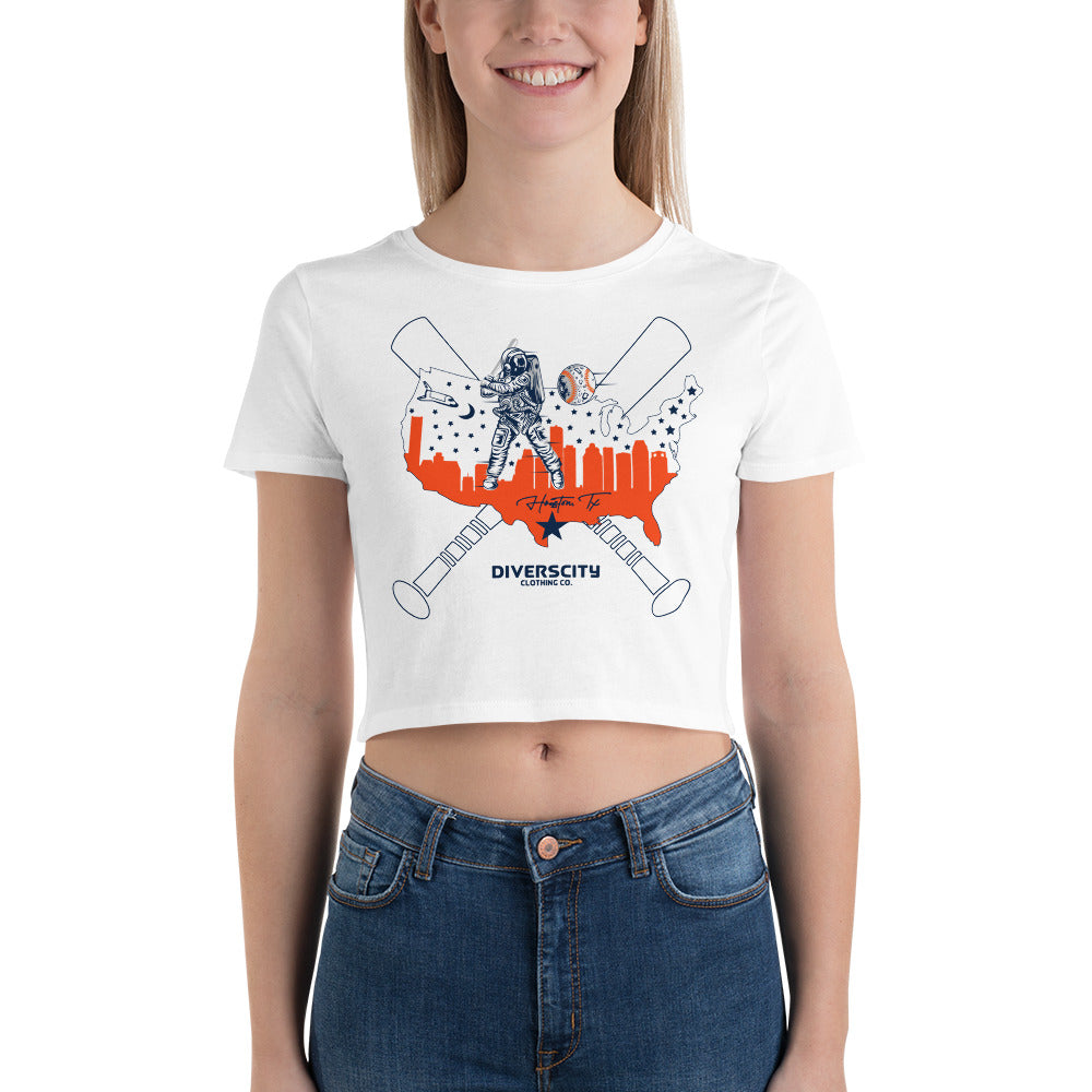 Americas Team is Houston Women’s Crop Tee