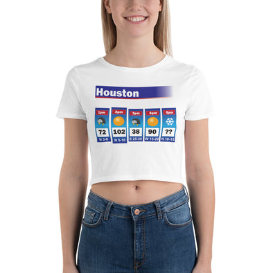 Houston Weather Women’s Crop Tee