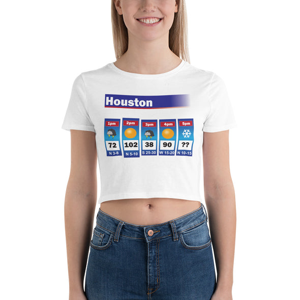 Houston Weather Women’s Crop Tee